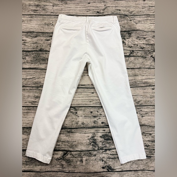 Nautica Women’s Tencel Ankle Trouser Pant Stretch, Size 10/30 (White) - Picture 7 of 8